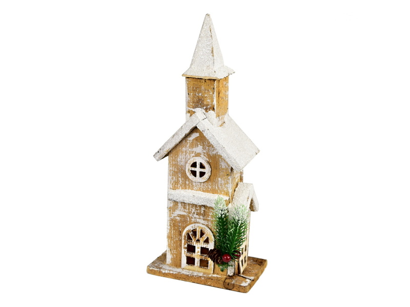 Kostelík s LED osvětlením 30 cm