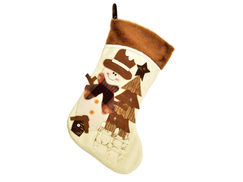 Punčocha se sněhulákem 45 cm