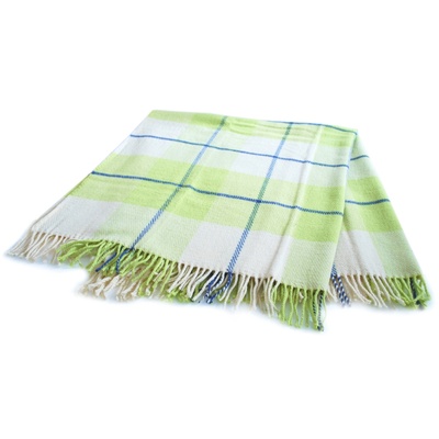 Vlněná deka ROMA zelená 130x170 cm