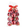 Vánoční koule v sáčku, 5 cm, červená perleť, 14 ks 