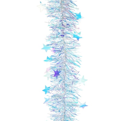 Vánoční řetěz s duhovým efektem a s hvězdičkami 2 m 