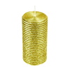 Svíčka se zlatým glitrem 9,5x5 cm