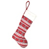 Vánoční bota pletená na koledu 45x11 cm