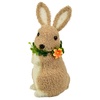 Zajíc plyšový s věnečkem 27x15 cm